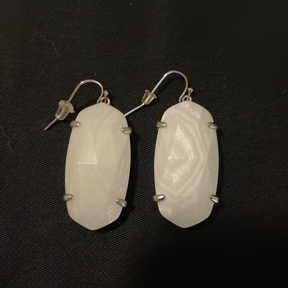 Kendra Scott Esme Earrings in White Opal